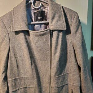 Beautiful Wool Trench Coat XXL soft gray